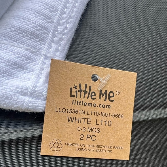 Little Me 0-3 Mons 2 Piece Safari Baby Sleep Gown Set | New w/ Tags | GOTS Cert. - Picture 4 of 7